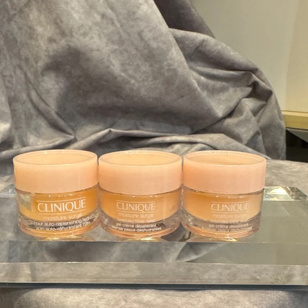 Clinique Moisture Surge Hydrator - lot‎ of 3 travel  .5 fl oz
